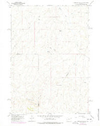 Zimmerman Buttes Wyoming Historical topographic map, 1:24000 scale, 7.5 X 7.5 Minute, Year 1966