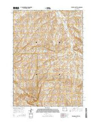 Zimmerman Buttes Wyoming Current topographic map, 1:24000 scale, 7.5 X 7.5 Minute, Year 2015