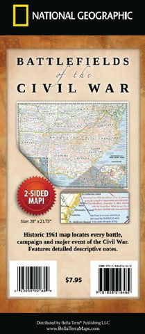 Buy map Battlefields of the Civil War by National Geographic Maps, Bella Terra Publishing LLC
