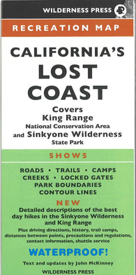 Buy map Californias Lost Coast : covers King Range National Conservation Area and Sinkyone Wilderness State Park