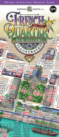 Buy map New Orleans French Quarter