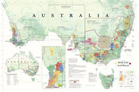 Buy map Wine Map of Australia