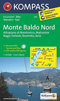 Buy map Monte Baldo Nord #691 1:250,000