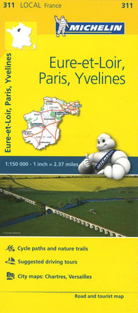 Buy map Eure-et-Loir, Paris, Yvelines : road and tourist map = Eure-et-Loir, Paris, Yvelines : carte routière et touristique