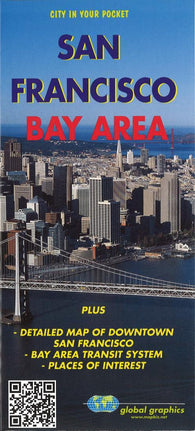 Buy map San Francisco Bay Area, California by Global Graphics