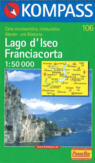 Buy map Lago dIseo Franciacorta Hiking Map