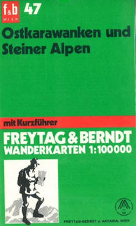 Buy map Ostkarawanken and Steiner Alpen, #47 by Freytag-Berndt und Artaria