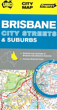 Buy map Brisbane, Australia, City Streets and Suburbs by Universal Publishers Pty Ltd