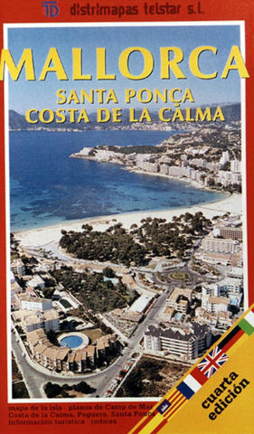 Buy map llorca, Sta. Ponca/Costa de la Calma/Peguera, Spain by Distrimapas Telstar, S.L.