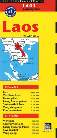 Buy map Laos by Periplus Editions
