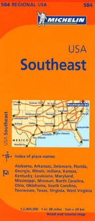 Buy map United States, Southeastern (584) by Michelin Maps and Guides