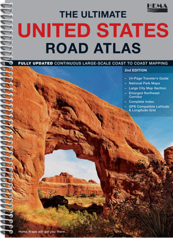 Buy map United States, The Ultimate Road Atlas by Hema Maps