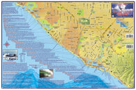 Buy map California Map, Orange County Surfing, laminated, 2007 by Frankos Maps Ltd.