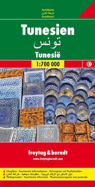 Buy map Tunisia by Freytag-Berndt und Artaria