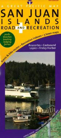 Buy map San Juan Islands, Road and Recreation by Great Pacific Recreation & Travel Maps