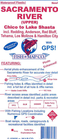 Buy map Upper Sacramento River Fishing Map