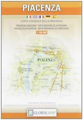 Buy map Piacenza Province, Italy by Litografia Artistica Cartografica