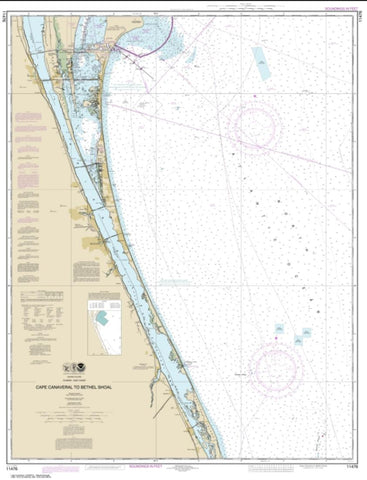 Buy map Cape Canaveral to Bethel Shoal (11476-23) by NOAA