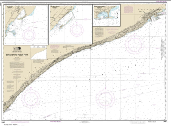 Buy map Beaver Bay to Pigeon Point; Silver Bay Harbor; Taconite Harbor; Grand Marais Harbor (14967-24) by NOAA