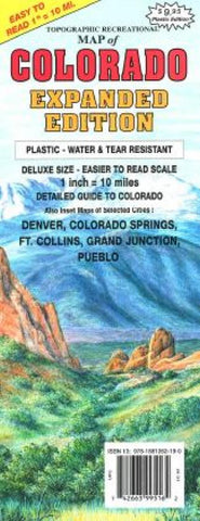 Buy map Colorado, Expanded by GTR Mapping