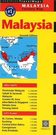 Buy map Malaysia, Peninsular by Periplus Editions