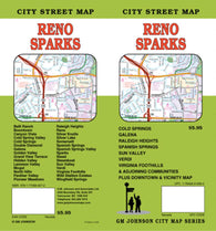 Buy map Reno and Sparks, Nevada by GM Johnson