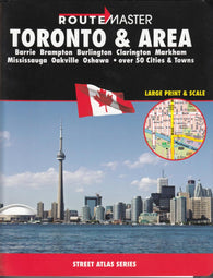 Buy map Toronto and Area, Ontario Atlas by Route Master