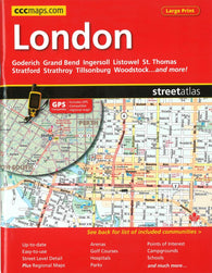 Buy map London, ON Street Atlas (Large Print) by Canadian Cartographics Corporation