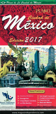 Buy map Mexico City, Mexico, 2017 Edition City Map by Ediciones Independencia