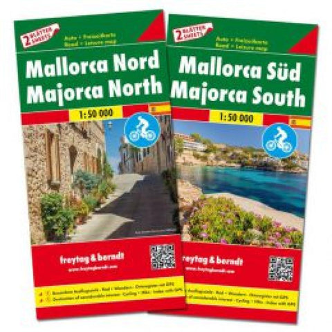Buy map Mallorca Map Pack, North and South + Booklet by Freytag und Berndt