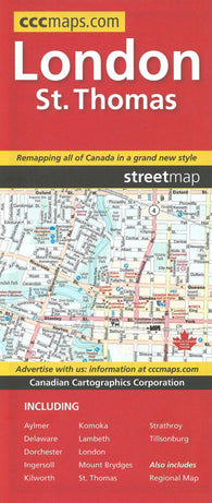 Buy map London and St. Thomas, Ontario by Canadian Cartographics Corporation