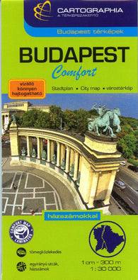 Buy map Budapest, Hungary, Comfort Map by Cartographia