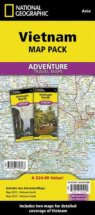 Buy map Vietnam Map Pack Bundle by National Geographic Maps