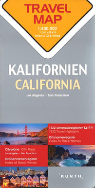 Buy map California, Los Angeles, San Francisco : travel map = Kalifornien, Los Angeles, San Francisco
