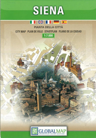 Buy map Siena, Italy by Litografia Artistica Cartografica