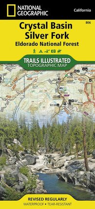 Buy map Crystal Basin, Silver Fork and Eldorado National Forest, Map 806