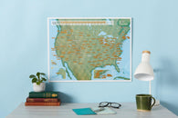 Buy map Scratch-Off United States Golf Map
