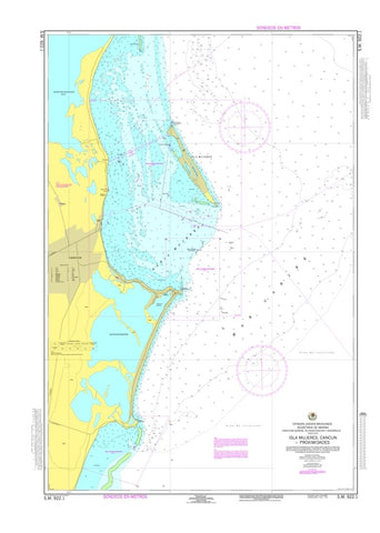 Buy map Isla Mujeres, Cancun y Proximidades by Secretaria de Marina