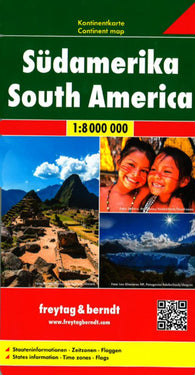 Buy map South America : Continent Map = Sudamerika : Kontinentkarte = Amérique du Sud : Carte du continent = Sudamerica : Mapa del continente = Sudamérica : Mapa del continente