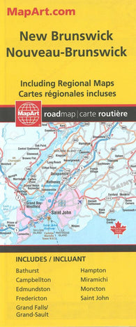 Buy map New Brunswick Road Map by Canadian Cartographics Corporation