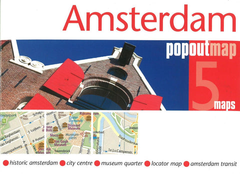 Buy map Amsterdam, Netherlands PopOut 5 Maps by PopOut Products, Compass Maps Ltd.