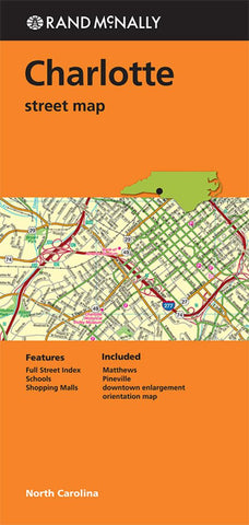Buy map Charlotte, North Carolina by Rand McNally