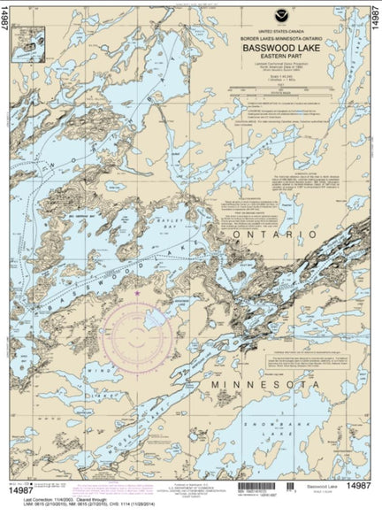 Buy map Basswood Lake, Eastern Part (14987-9) by NOAA
