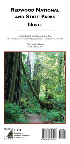 Buy map Redwood National and State Parks, Northern by Redwood Hikes Press