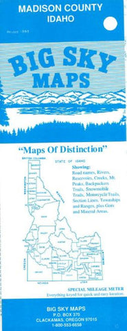 Buy map Madison County, Idaho by Big Sky Maps