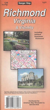 Buy map Richmond, Virginia and Vicinity by The Seeger Map Company Inc.