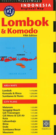 Buy map Lombok and Komodo, Indonesia by Periplus Editions