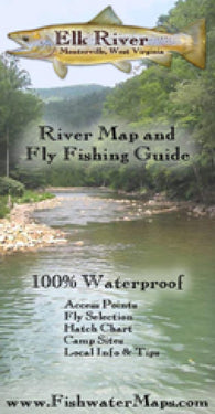 Buy map Elk River WV River Map and Fly Fishing Guide