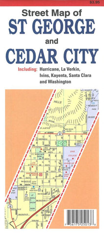 Buy map St George and Cedar City : including: Hurricane, La Verkin, Ivins, Kayenta, Santa Clara and Washington