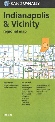 Buy map Indianapolis, Indiana and Vicinity Regional